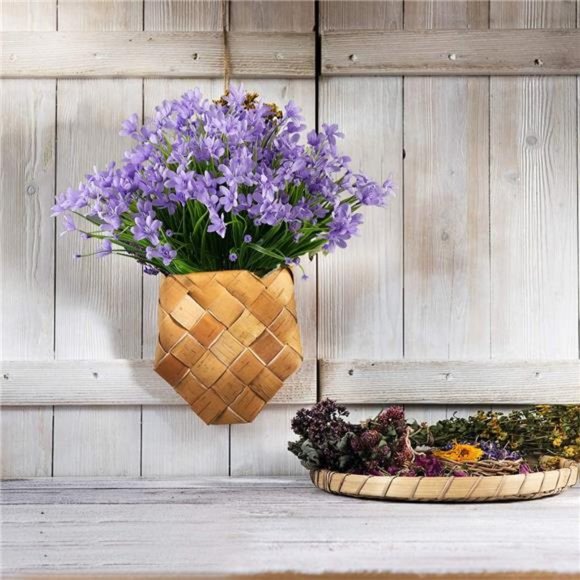 8 Bundles Artificial Daffodils Flowers, Fake Artificial Greenery (Purple) - Picture 14 of 14